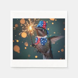 Kolibri zum Unabhängigkeitstag Serviette