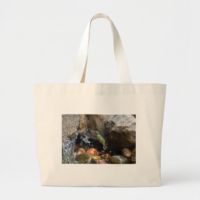 Kolibrie-Tasche Jumbo Stoffbeutel (Vorne)