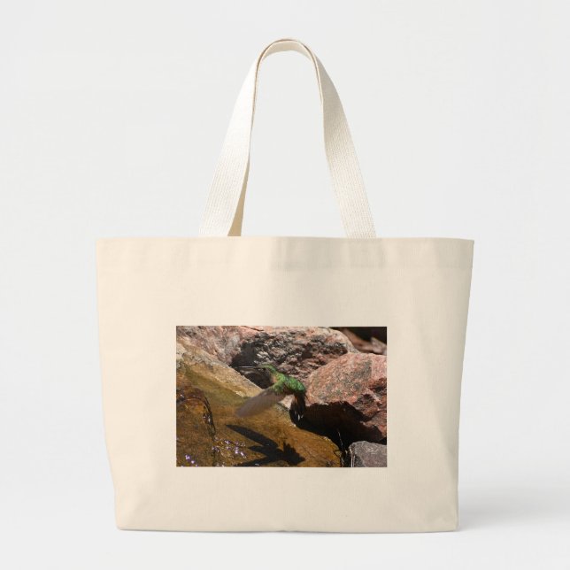Kolibrie-Tasche Jumbo Stoffbeutel (Vorne)