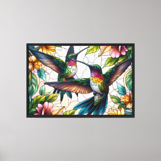 Kolibriltanz Leinwanddruck