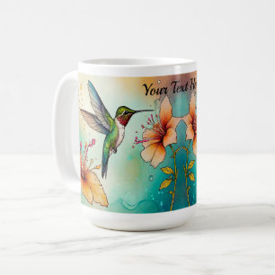 Kolibris Blumen Personalisieren Kaffeetasse