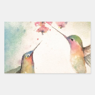 Kolibris Rechteckiger Aufkleber
