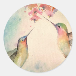 Kolibris Runder Aufkleber