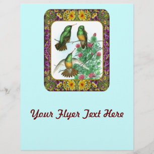 Kolibris und Blumen #1 Flyer