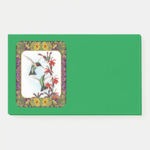 Kolibris und Blumen #5 Post-it Klebezettel