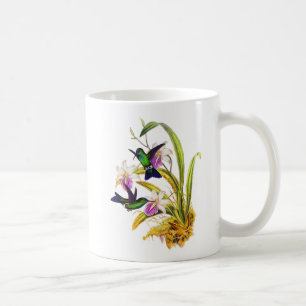 Kolibris und violette Orchideen Kaffeetasse