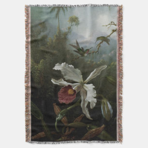 Kolibris und Weiße Orchidee von Martin J. Heade Decke