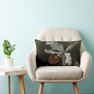 Kolibris und Weiße Orchidee von Martin J. Heade Lendenkissen