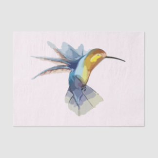 Kolibris Wasserfarbe friedlich schön zeichnend Seidenpapier