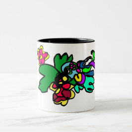 Kolibristil zweifarbige tasse