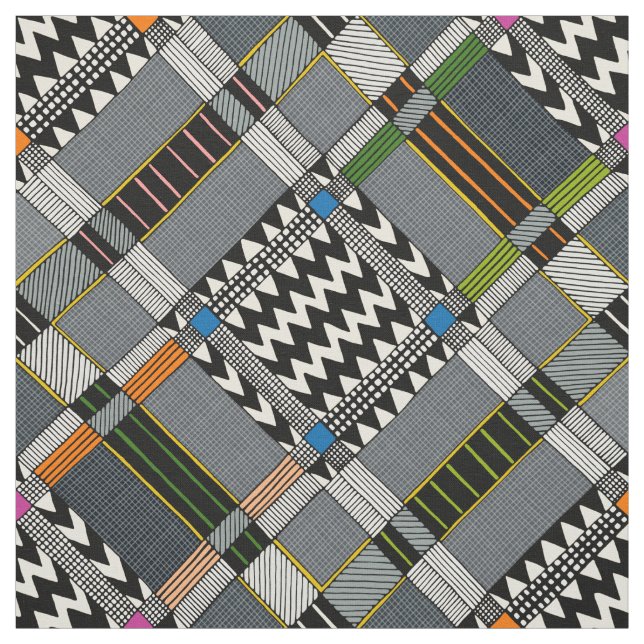 KOLLA Karo diagonal Stoff (Muster)