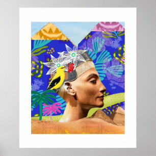 Kollage Ägypten moderne künstlerische farbenfrohe Poster