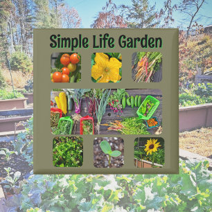 Kollage von Gemeinschaftsgarten-Fotos Magnet