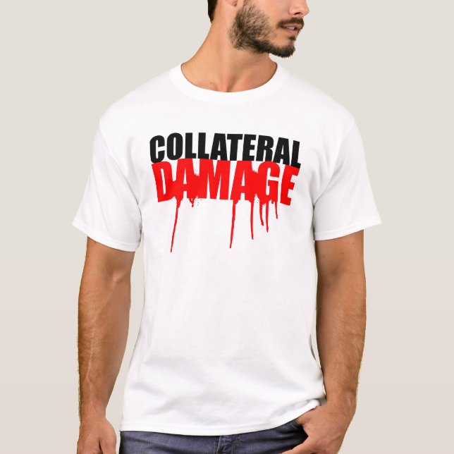 Kollateraler Schaden-Farben-Tropfen-T-Shirt T-Shirt (Vorderseite)