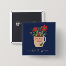 Kolleague Vielen Dank an Christmas Poinsettias