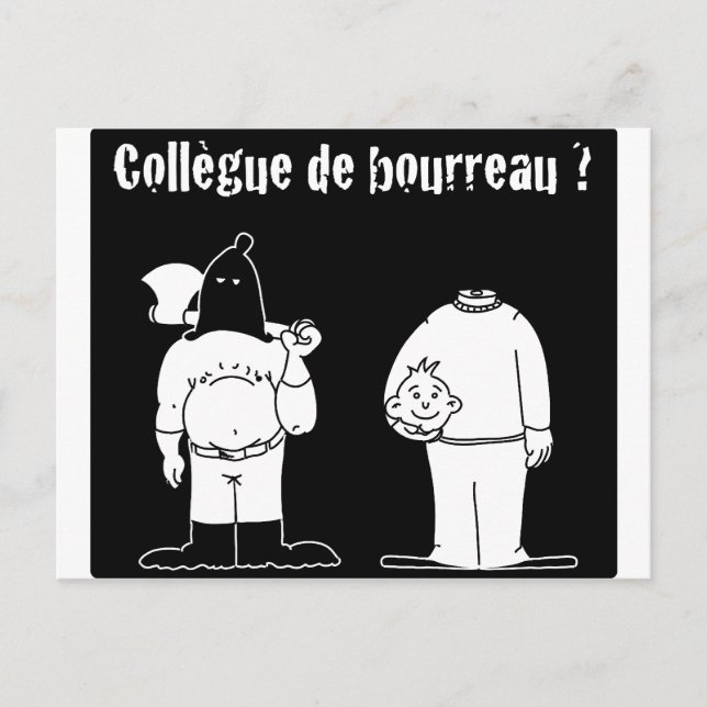 Kollege von Bourreau (Francois Ville & Gdb Gdblog) Postkarte (Vorderseite)
