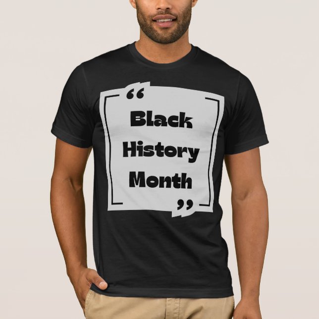Kollektion "Black History Month" T-Shirt (Vorderseite)