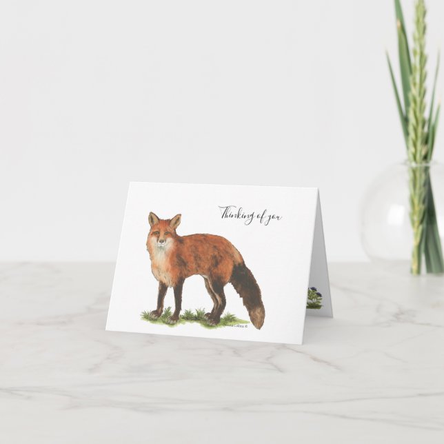Kollektion Fuchs Notizkarte Karte (Vorderseite)