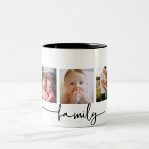 Kollektion von 5 Fotos Zweifarbige Tasse