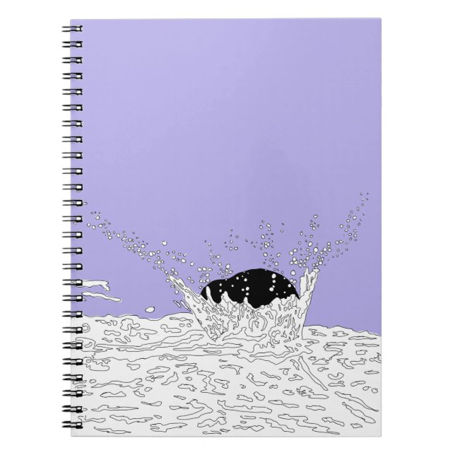 Kollision, Splash Illustration Notizblock (Vorderseite)