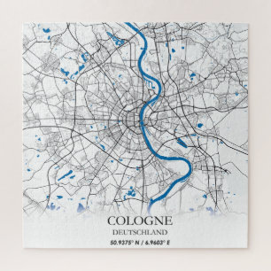 Köln Deuschland City Map Einfaches Ziel