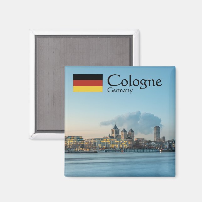 Köln Deutschland Magnet (Vorderseite/Rückseite)