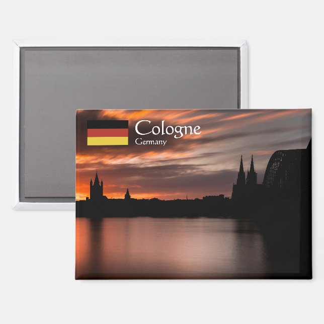 Köln Deutschland Magnet (Vorderseite/Rückseite)