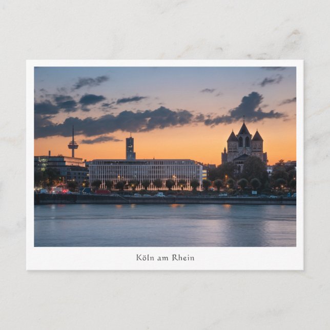 Köln Deutschland Postkarte (Vorderseite)