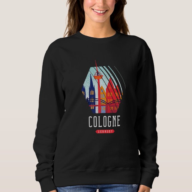 Köln Deutschland Premium Sweatshirt (Vorderseite)