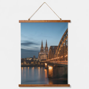 Köln Germany Poster Wandteppich Mit Holzrahmen