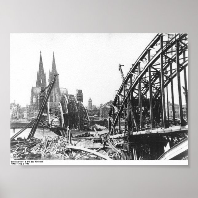 Köln Hohenzollern Bridge - Hohenzollernbrücke Poster (Vorne)