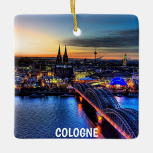 Köln Panorama Weihnachtsschmuck