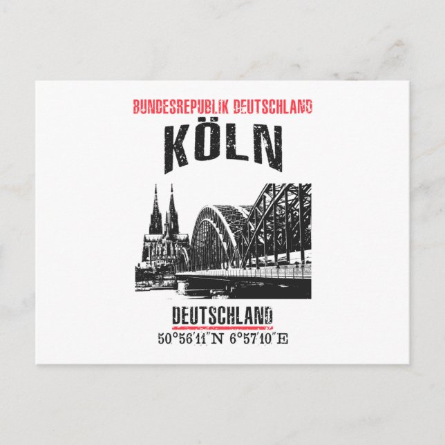 Köln Postkarte (Vorderseite)