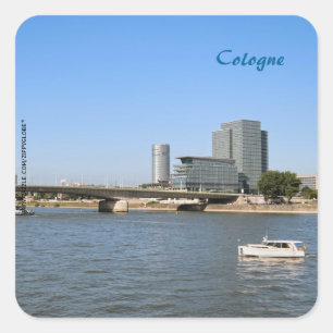 Köln Quadratischer Aufkleber