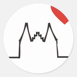 Köln Runder Aufkleber