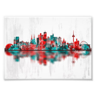 Köln Skyline Fotodruck