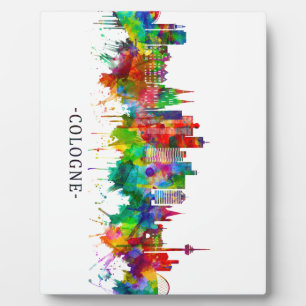 Köln Skyline Fotoplatte