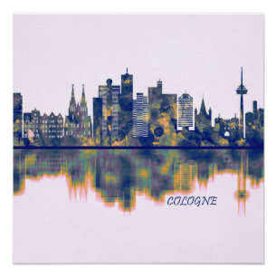Köln Skyline Poster