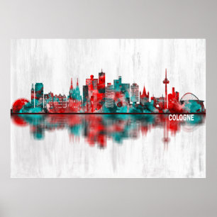 Köln Skyline Poster