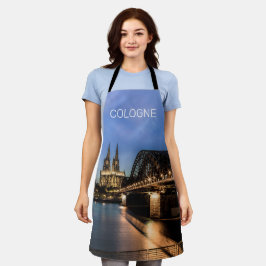 Köln Stadtbild Deutschland Dom Night Souvenir Schürze