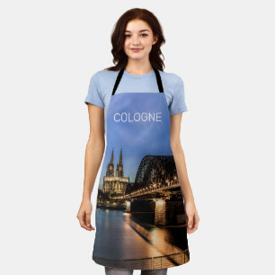 Köln Stadtbild Deutschland Dom Night Souvenir Schürze