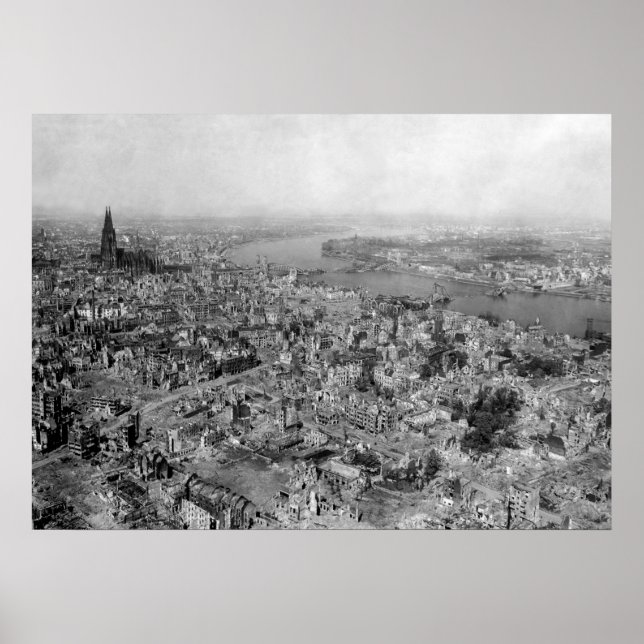 Köln verwüstet - Folge Köln WW2 1945 Poster (Vorne)