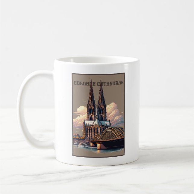 Kölner Dom Deutschland Kaffeetasse (Links)