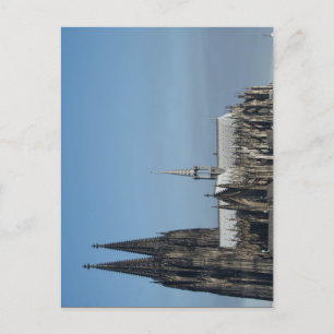 Kölner Dom in der Seitenansicht im Morgenlicht Postkarte