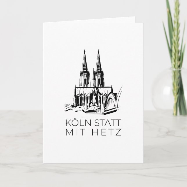 Kölner Dom Karte (Vorderseite)