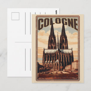 Kölner Dom, Köln Deutschland Urlaub Postkarte