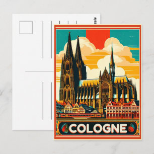 Kölner Dom, Köln Deutschland Urlaub Postkarte