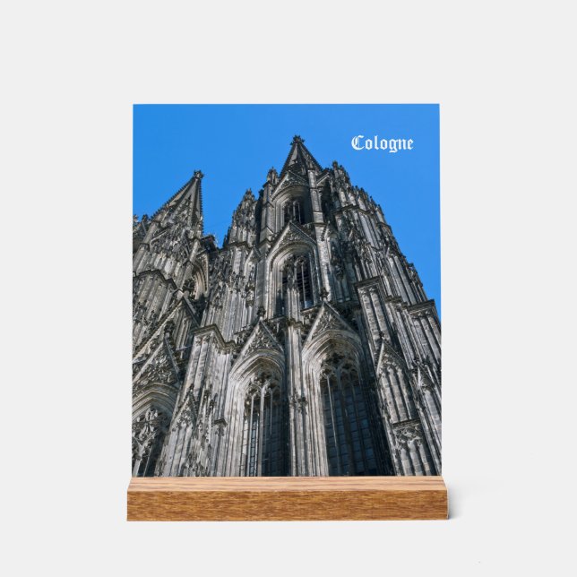 Kölner Dom Premium Flexi Magnet Acrylschild (Vorderseite)