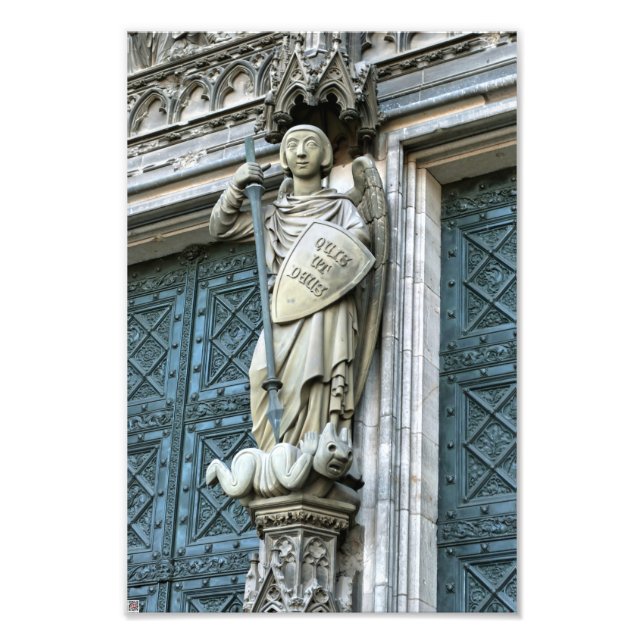 Kölner Domstatue Fotodruck (Vorne)