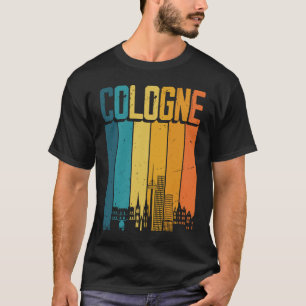 Kölner Skyline Retro Vintage Souvenir Köln T-Shirt